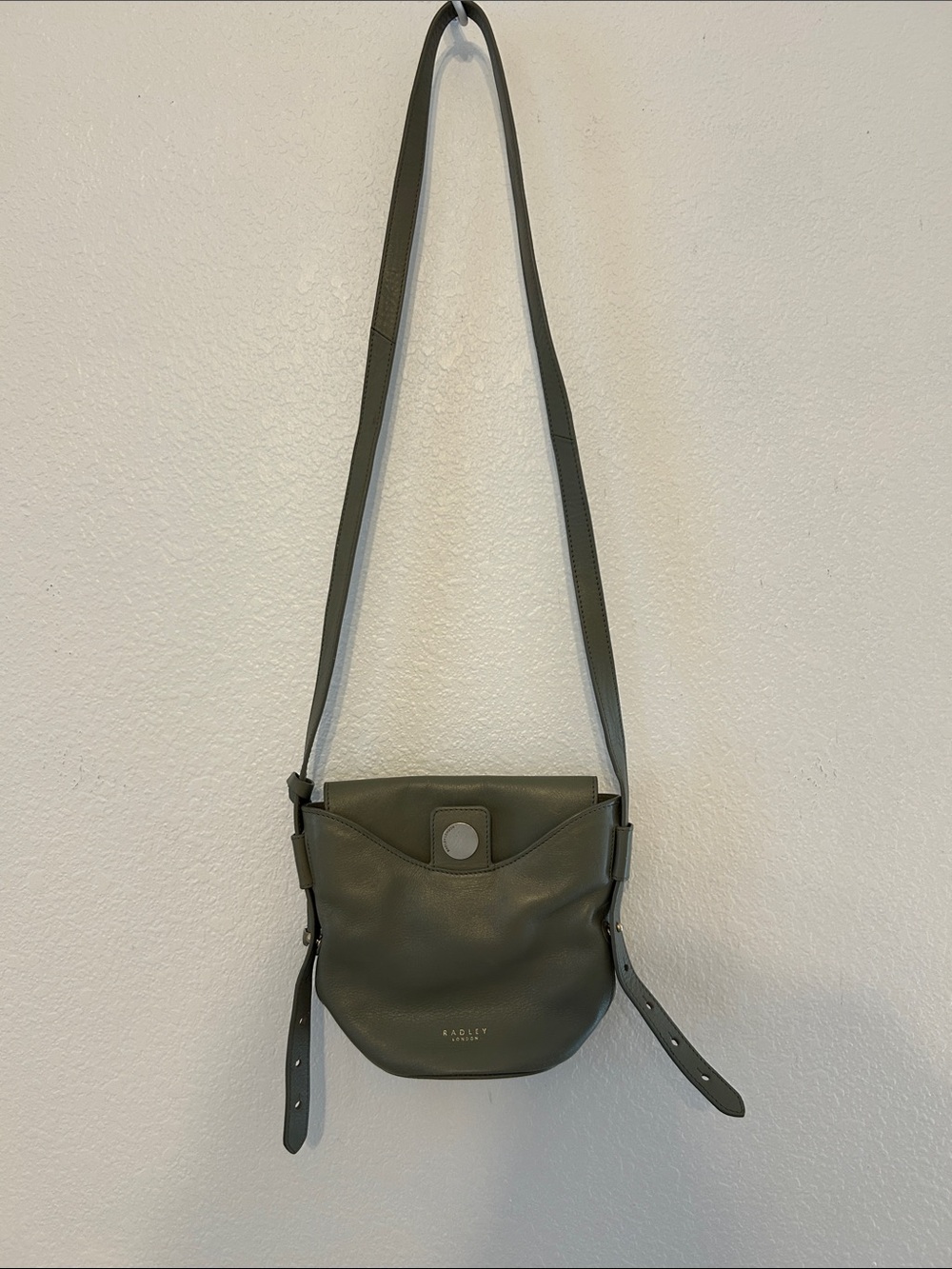 RADLEY LONDON Sage Green Leather Crossbody